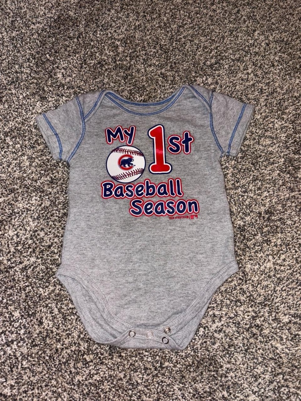 My 1st Baseball Season Cubs Baby Bodysuit